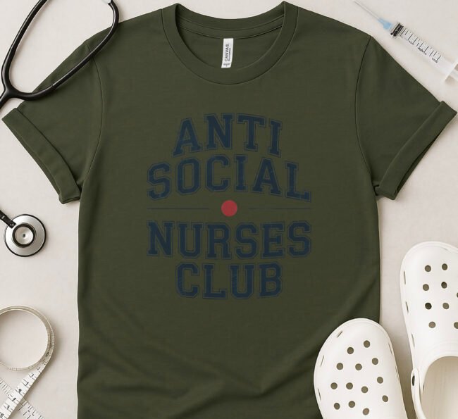 Anti-Social Nurses Club Classic T-Shirt - Image 5