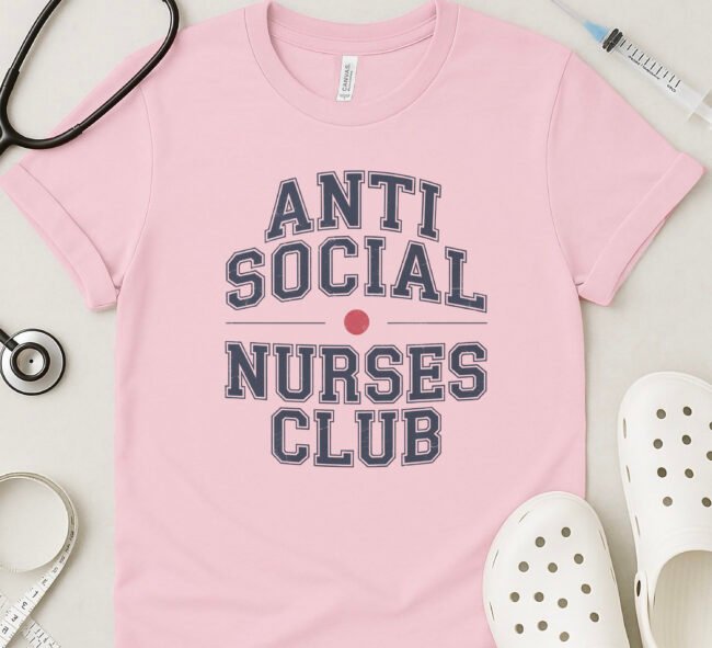 Anti-Social Nurses Club Classic T-Shirt - Image 2