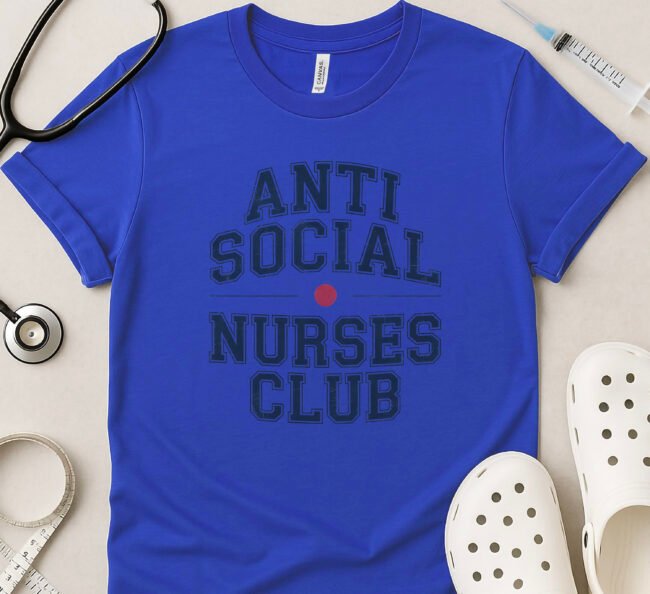 Anti-Social Nurses Club Classic T-Shirt - Image 3
